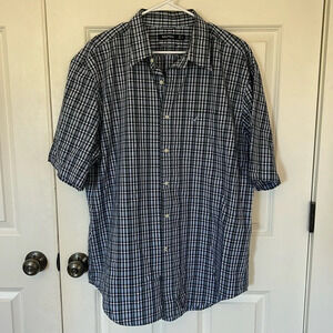 Nautica Men's Blue Plaid Shirt